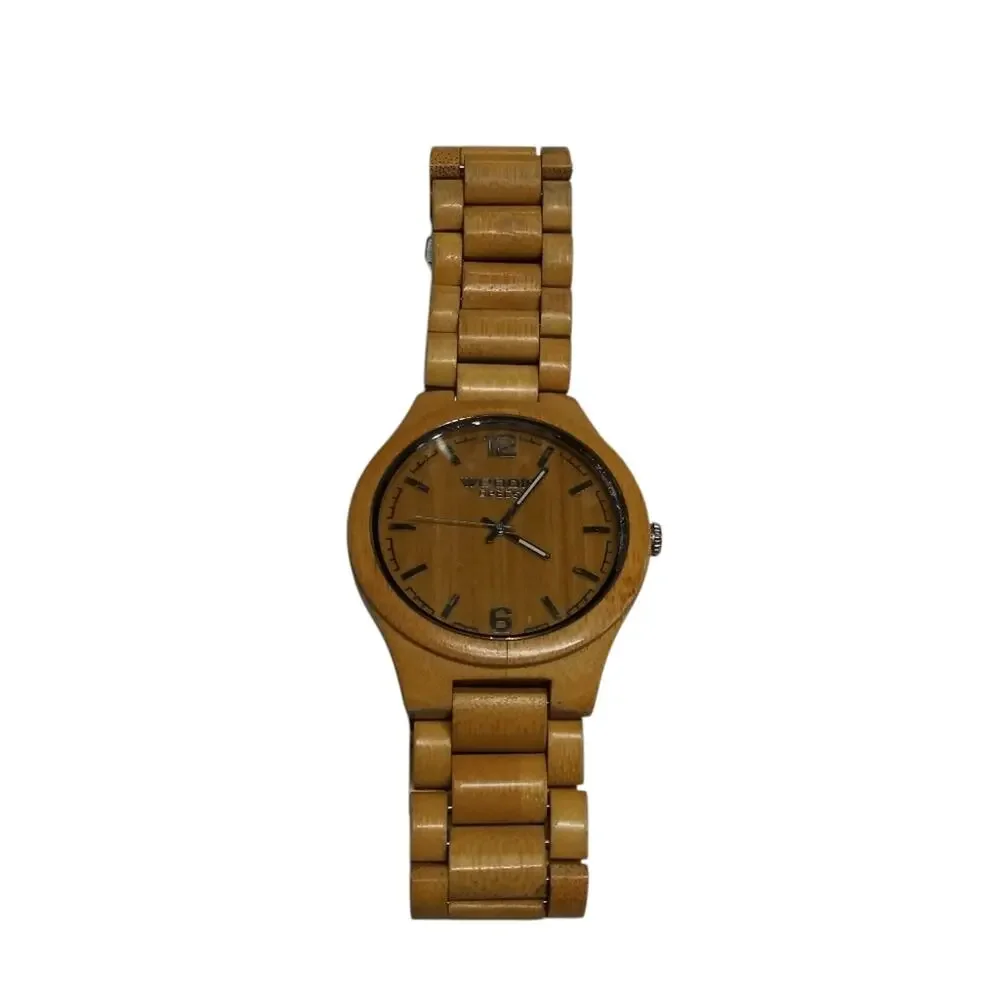 Woodie Specs Light Wooden Analog Watch Unisex